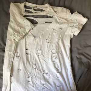 LF oversized distressed Tee